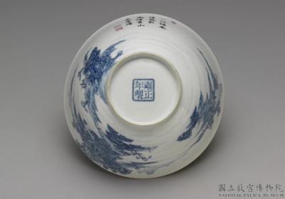 图片[3]-Bowl with blue landscape in falangcai painted enamels, Qing dynasty, Yongzheng reign 1723-1735-China Archive